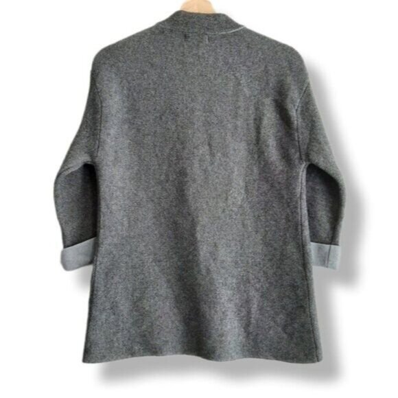 HEKLA & Co Italy Merino Cashmere Blend 3 Button Cardigan Sweater Sz M - Picture 2 of 14